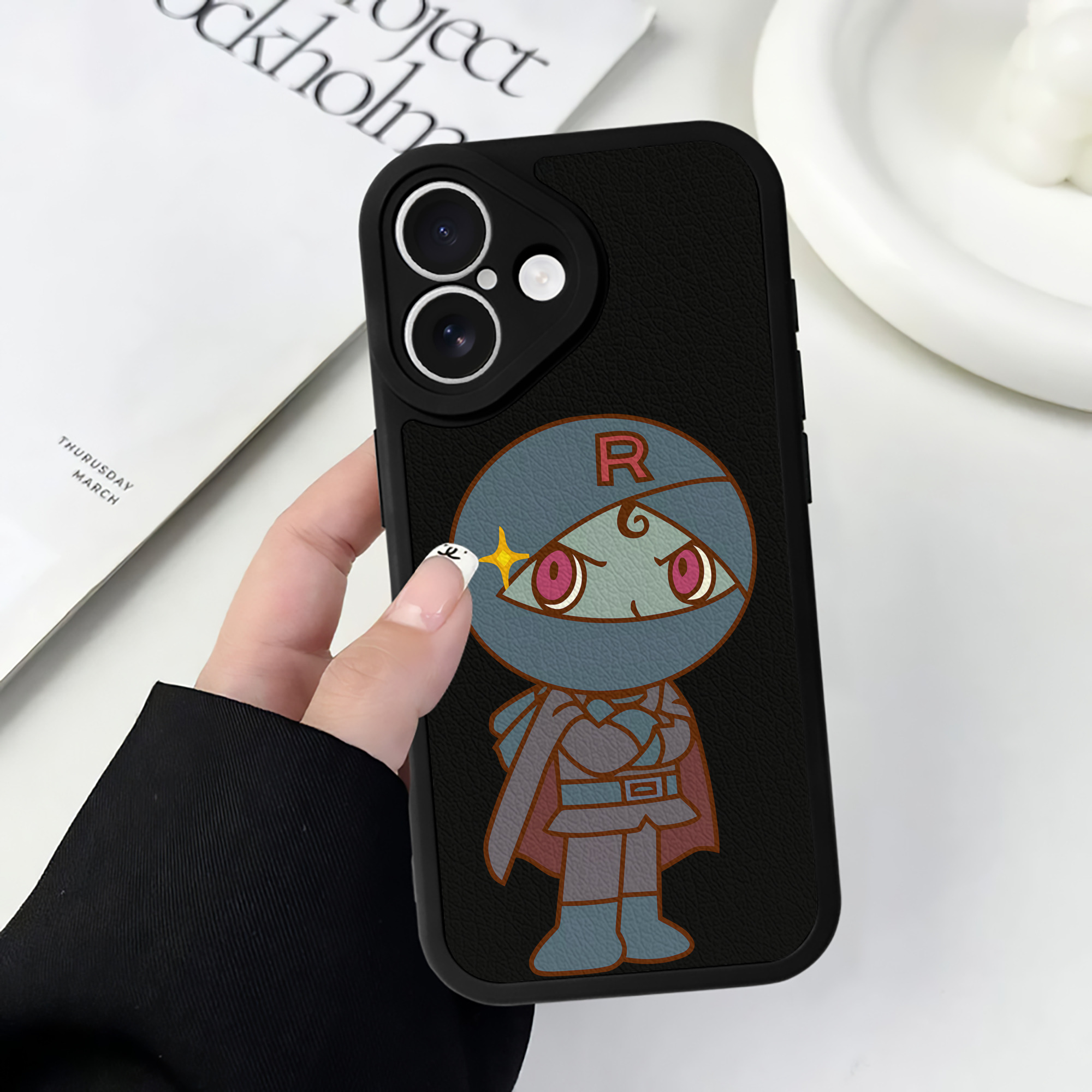 （画像用） アンパンマン Anpanman 【iPhone 16シリーズ対応】シリコンスマホケース（レザー調） 材質：シリコン